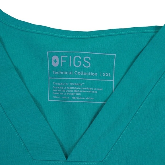 FIGS Men’s 3 Pocket Technical Collection Scrub Top, Hunter Green Size XXL - Picture 2 of 7